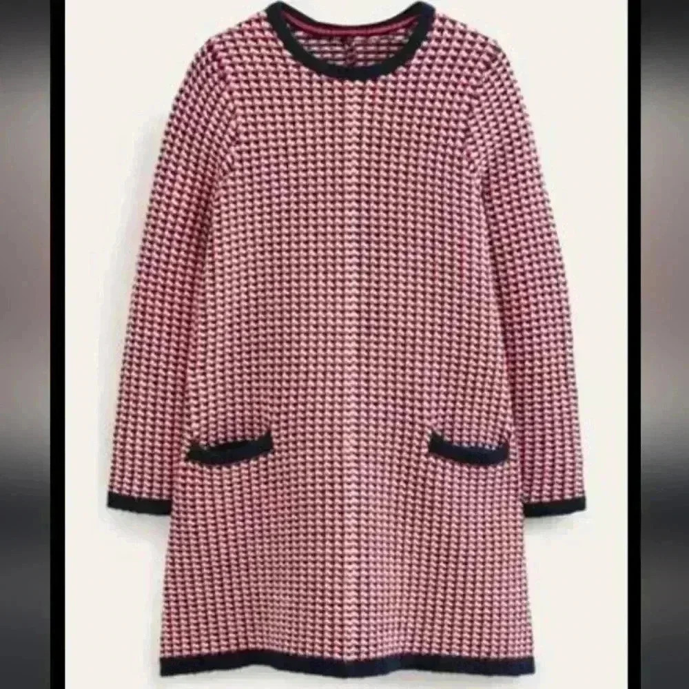 Boden Jacquard Knitted Mini Dress